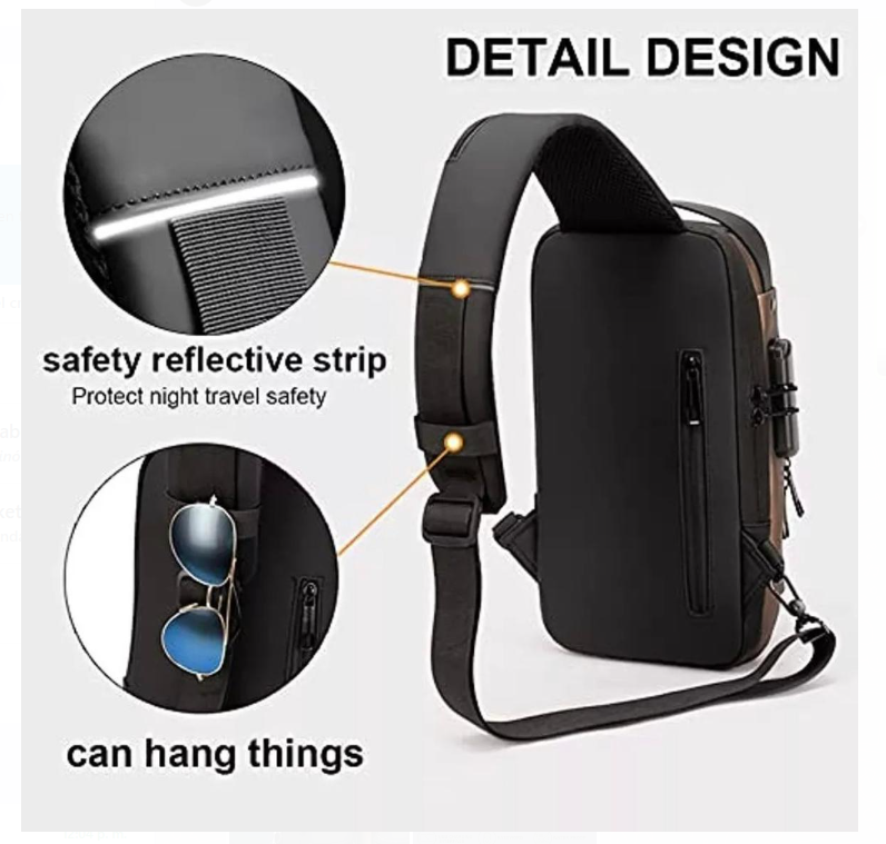 Bolso Mochila Antirrobo USB