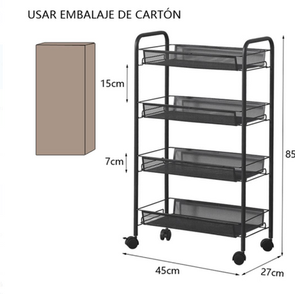 Estante Moderno Organizador de 4 Niveles