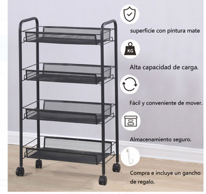 Estante Moderno Organizador de 4 Niveles