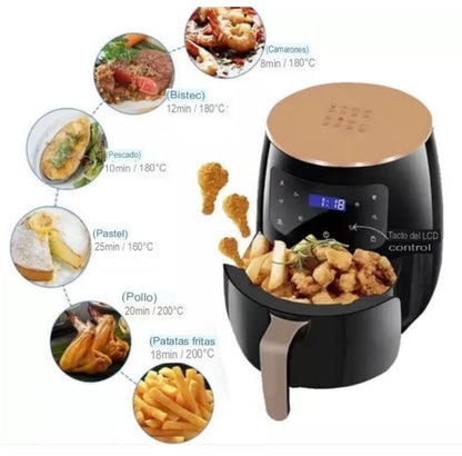 Freidora de Aire (Airfryer) 4.5 Litros con Tecnología Alemana de Última Generación